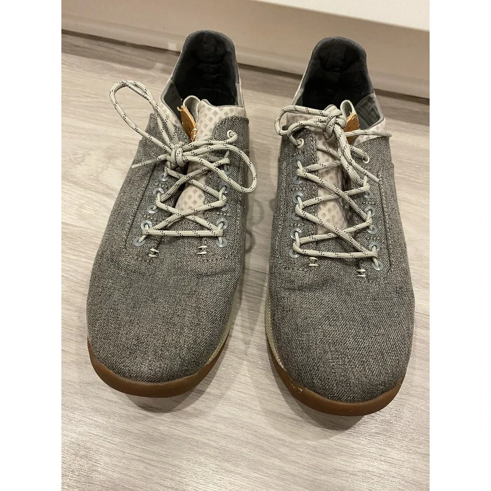 OLUKAI Nanea Li Gray Boat Shoes-Mens 9.5-Weather Resistant Breathable Canvas